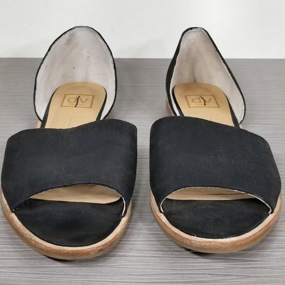 Dolce Vita 'Datsun' Flats, Black Leather, Womens Size 10 - Picture 2 of 9